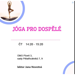 JÓGA PRO DOSPĚLÉ ÚMO3  ČT 14:20 -15:20