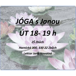 JÓGA PRO DOSPĚLÉ VE Zbůchu úterý 18- 19 h