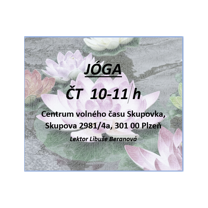 JÓGA PRO DOSPĚLÉ VE SKUPOVĚ ČT 10:00 - 11:00