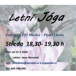 LETNÍ  JÓGA Plzeň - Lhota